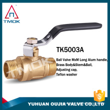 TMOK 2pc male thread brass ball valve dn20 sanitary water ball valve DN15-DN100 ball cock valve lever handle